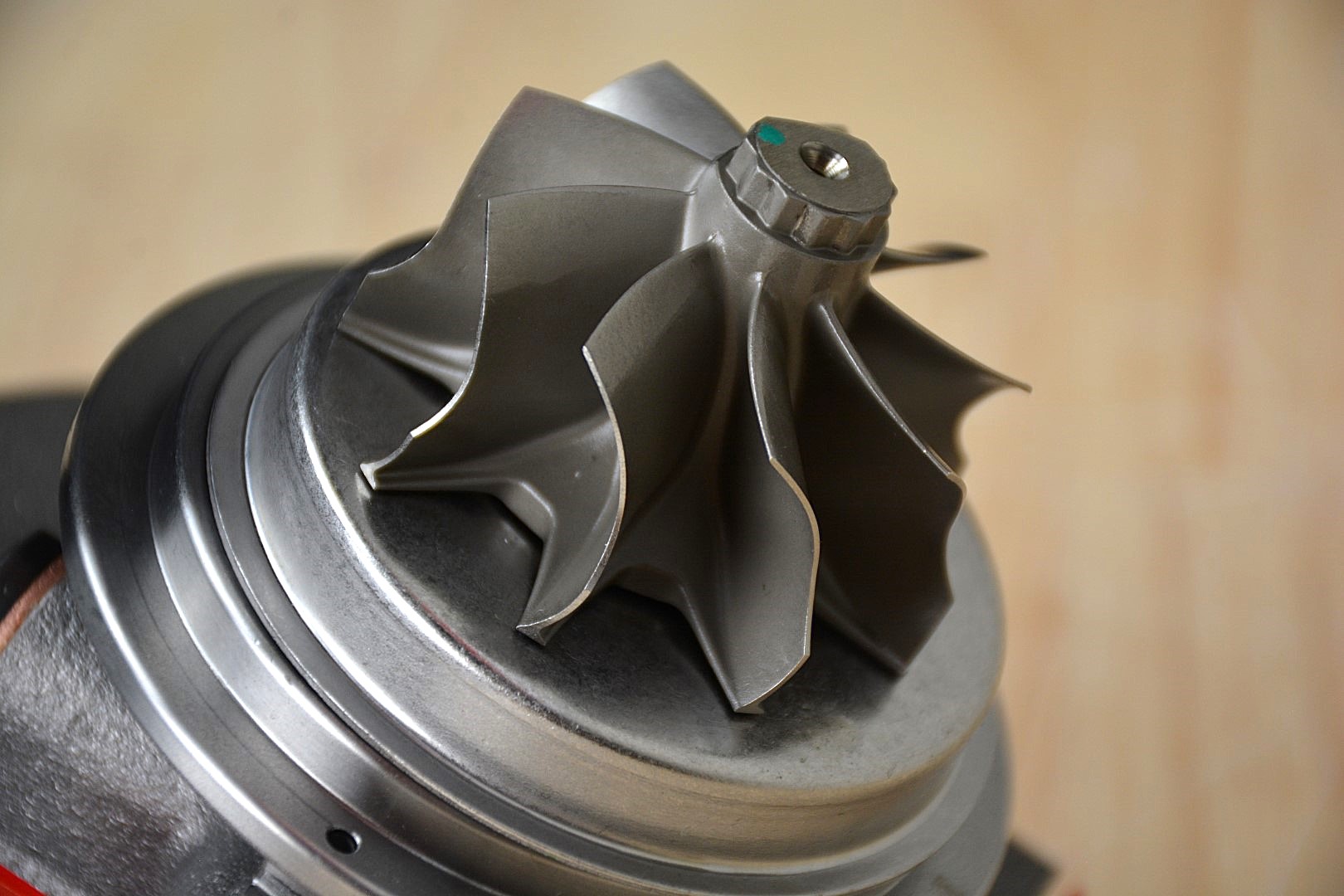 heat treated 2618-T6 aluminum compressor wheel