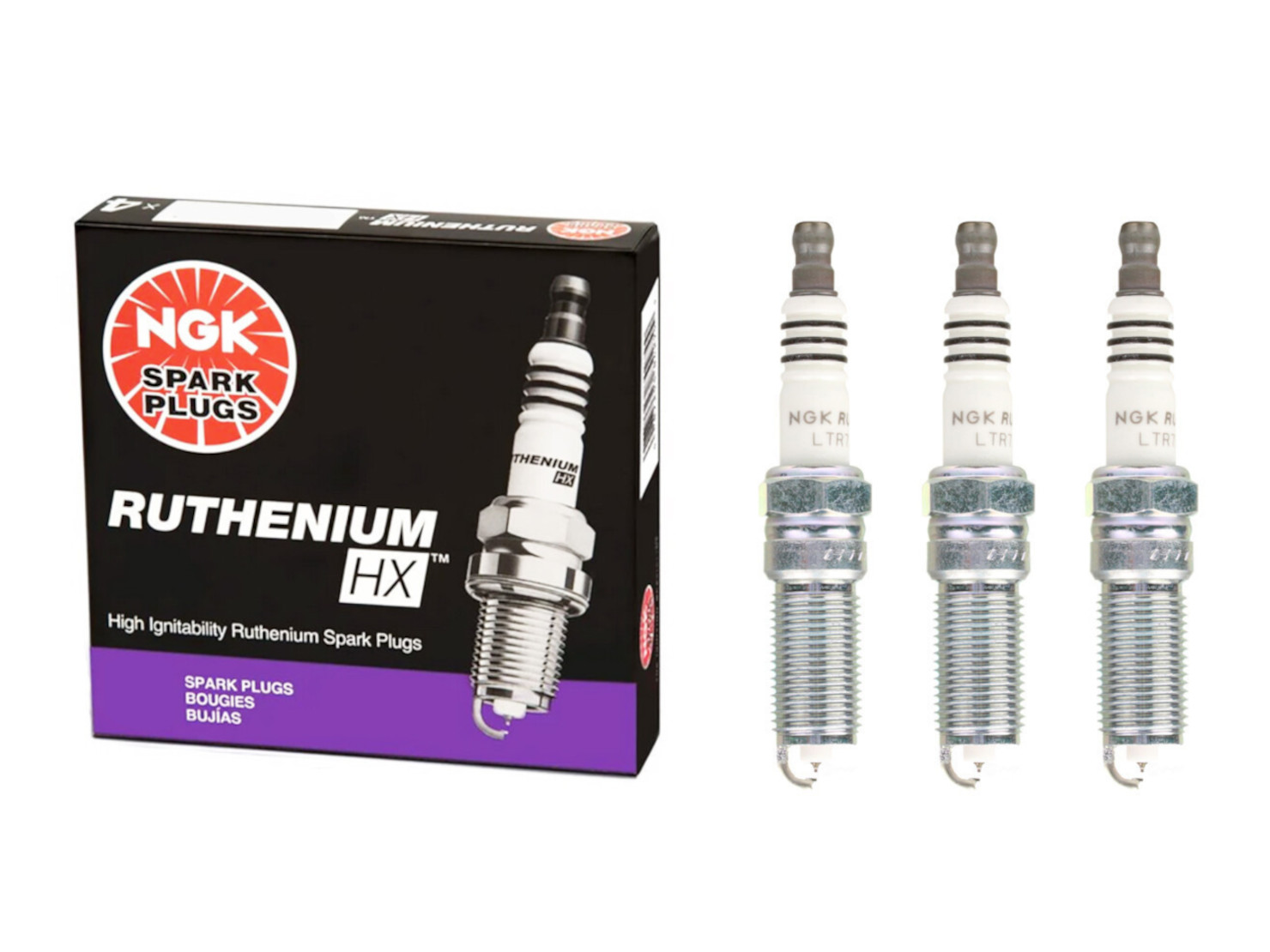 Pre-Gapped NGK Ruthenium HX Spark Plug SET of 3 - GRC/Yaris Pre-Gapped NGK Ruthenium HX Spark Plug SET of 3 - GRC/Yaris
